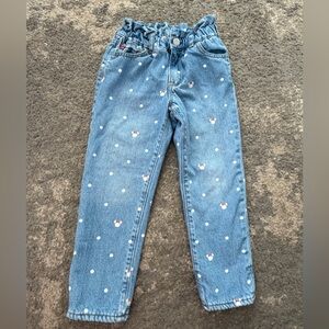 GAP Baby Disney Fleece-lined Jeans with Minnie Mouse Polka Dots